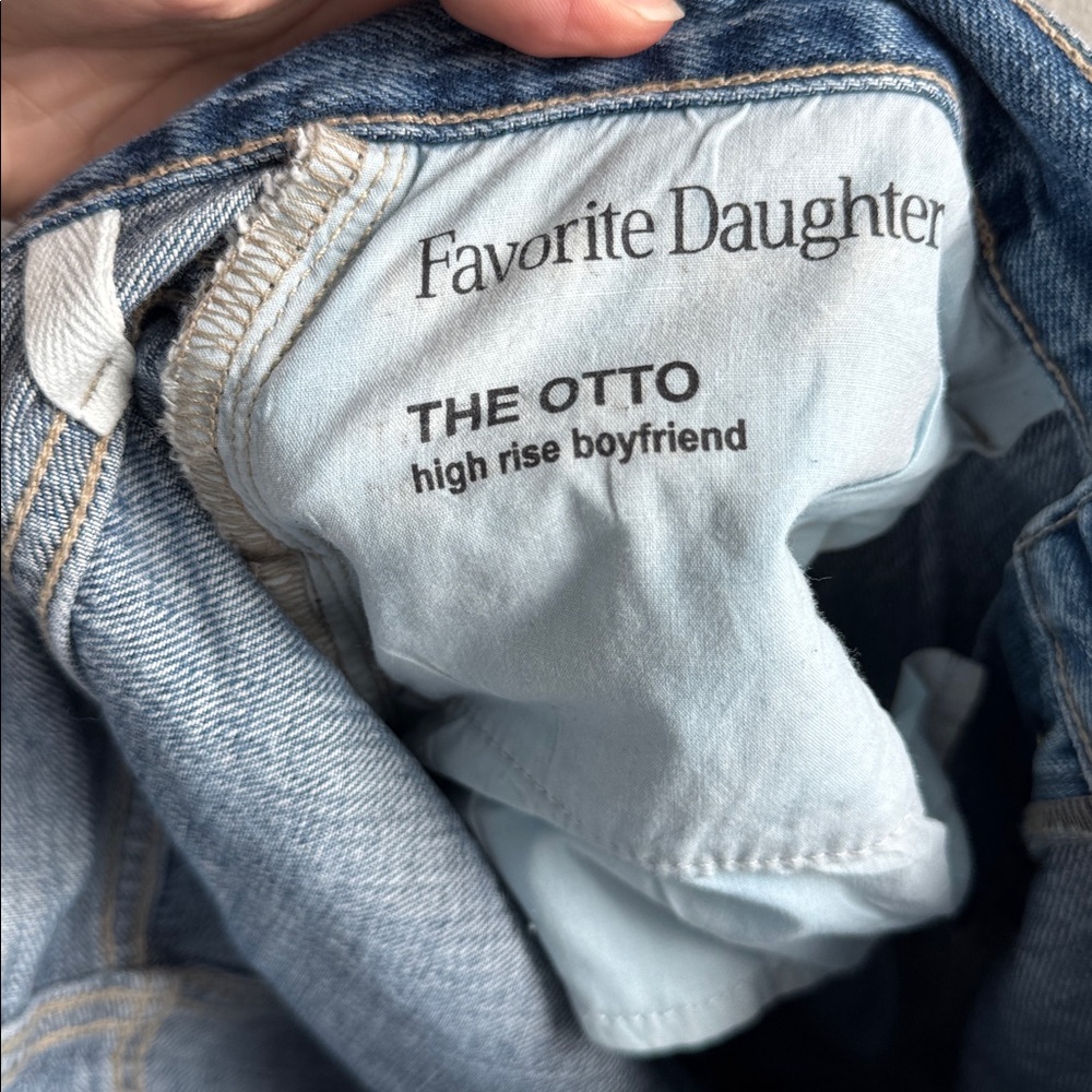Favorite Daughter The Otto High Rise Boyfriend Distressed Knee Jeans size 28 - Picture 5 of 6